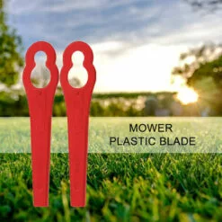 FVBJD Tondeuse à Gazon En Plastique De Couleur Tondeuse à Gazon De Jardin Coupe-herbe Lame De Coupe En Plastique Clé En Forme De Gourde Couteau De Tondeuse à Gazon（Rouge/20pcs） -Tondeuse Boutique 65855537 5