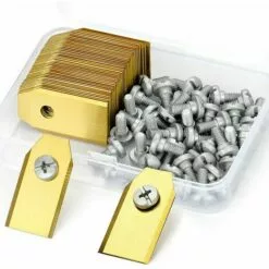 Fei Yu 30 Lames De Rechange Pour Husqvarna / Automower / Gardena / Yardforce Robot Tondeuse, Lames De Couteau En Titane - Lames De Rechange(3 G - 0,75 Mm)-Accessoire De Rechange - Avec Vis