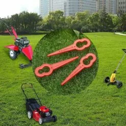 HELLO KITTY BAIN 50pcs Lames De Rechange Pour Tondeuse à Gazon Lames De Tondeuse à Gazon En Plastique Lames De Tondeuse à Gazon En Plastique -Tondeuse Boutique 66026018 2