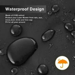 THSINDE Housse De Tondeuse à Gazon, étanche, Anti-poussière, Anti-UV, 190T Avec Cordon De Serrage Et Sac De Rangement Pour Extérieur/intérieur 188 X 99,1 X 63,5 Cm 9 THSINDE Housse De Tondeuse à Gazon, étanche, Anti-poussière, Anti-UV, 190T Avec Cordon De Serrage Et Sac De Rangement Pour Extérieur/intérieur 188 X 99,1 X 63,5 Cm -Tondeuse Boutique 66175954 3