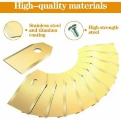 KAEJYIUT Lot De 30 Lames De Rechange En Titane Pour Tous Les Robots Tondeuses à Gazon Husqvarn/Automower/Gardena(3g-0.75mm) Avec 30 Vis, Pour Modèles 105,310,315,320,420,430x,r40i 7 KAEJYIUT Lot De 30 Lames De Rechange En Titane Pour Tous Les Robots Tondeuses à Gazon Husqvarn/Automower/Gardena(3g-0.75mm) Avec 30 Vis, Pour Modèles 105,310,315,320,420,430x,r40i -Tondeuse Boutique 66211272 2