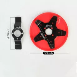 LIFCAUSAL Tête De Débroussailleuse Lame De Débroussailleuse Tête De Tondeuse à Gazon D'extérieur Tête De Rasoir En Acier Avec Affûteur De Lame Accessoires Outil De Mangeur D'herbe Remplacement Très Résistant -Tondeuse Boutique 66372827 4