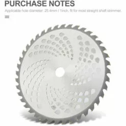 LIFCAUSAL Tête De Tondeuse Lame De Coupe Tête De Tondeuse à Gazon Extérieure En Alliage Outil De Mangeur De Tête De Tondeuse Pour Remplacement De Tondeuse à Gazon à Arbres Droits 80T 0.4 -Tondeuse Boutique 66372865 4