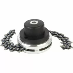 LIFCAUSAL Tête De Tondeuse Avec Lame De Coupe-chaîne à Bobine Tête De Tondeuse à Gazon D'extérieur Outil De Mangeur De Tête De Tondeuse En Acier Pour Remplacement De Tondeuse à Gazon à Arbres Droits