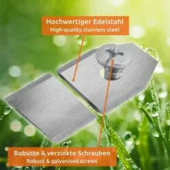 30x Lames De Rechange En Acier Inoxydable Compatible Avec Husqvarna Gardena McCulloch Rob Flymo Yardforce Matrix Grizzly Brast - Comprend Des Vis 35*18*0.75mm Argent,Adélala 11 30x Lames De Rechange En Acier Inoxydable Compatible Avec Husqvarna Gardena McCulloch Rob Flymo Yardforce Matrix Grizzly Brast - Comprend Des Vis 35*18*0.75mm Argent,Adélala -Tondeuse Boutique 66382256 5