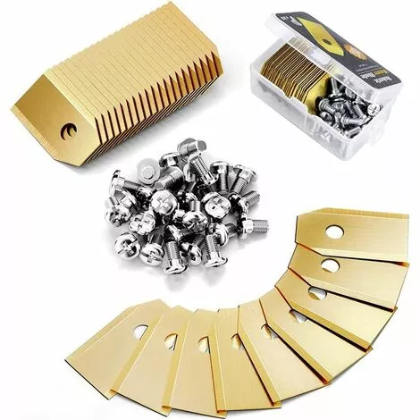 Lame Robot Tondeuse , 30 Lames De Rechange Universelles Couteau De Rechange Adapté à Toutes Les Tondeuses à Gazon Robotiques Husqvarna Automower, Gardena, Yardforce 35*18*0.6mm,Adélala 3 Lame Robot Tondeuse , 30 Lames De Rechange Universelles Couteau De Rechange Adapté à Toutes Les Tondeuses à Gazon Robotiques Husqvarna Automower, Gardena, Yardforce 35*18*0.6mm,Adélala