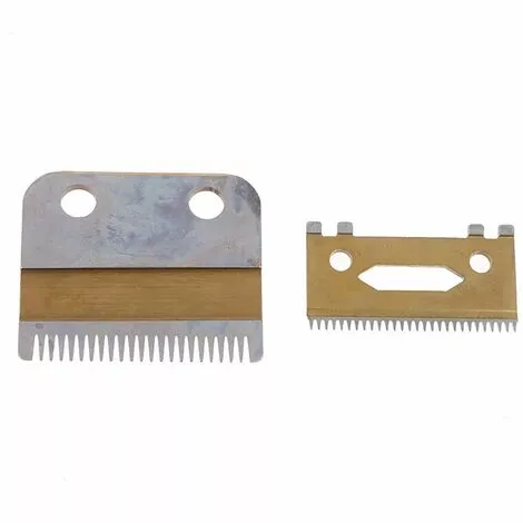 FUIENKO Jeu De Lames De Rechange Pour Kemei KM-1986 KM-1987, Accessoires De Tondeuse En Acier à Haute Teneur En Carton Doré 4 FUIENKO Jeu De Lames De Rechange Pour Kemei KM-1986 KM-1987, Accessoires De Tondeuse En Acier à Haute Teneur En Carton Doré – Image 2