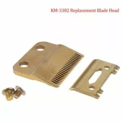 FUIENKO Jeu De Lames De Rechange Pour Kemei KM-1986 KM-1987, Accessoires De Tondeuse En Acier à Haute Teneur En Carton Doré