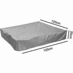 PESCE Housse De Bac à Sable, Housse De Protection Carrée Pour Le Sable Et Les Jouets à L'abri De La Poussière Et De La Pluie, Auvent De Bac à Sable Avec Cordon De Serrage, Couverture De Piscine Pour Bac à Sable -Tondeuse Boutique 66652199 5