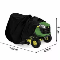 PESCE Housse De Tondeuse à Gazon – Housse De Tracteur Pour Terrasses Jusqu'à 140 X 66 X 91 Cm Housse De Rangement En Polyester Oxford 210D Robuste, Protection UV Ajustement Universel Avec Cordon De Serrage Et Housse De Rangement -Tondeuse Boutique 66652222 5
