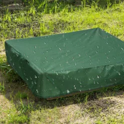 PESCE Housse De Bac à Sable, Housse De Protection Carrée Pour Le Sable Et Les Jouets à L'abri De La Poussière Et De La Pluie, Auvent De Bac à Sable Avec Cordon De Serrage, Couverture De Piscine Pour Bac à Sable -Tondeuse Boutique 66652228 3