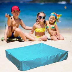 PESCE Housse De Bac à Sable, Housse De Protection Carrée Pour Le Sable Et Les Jouets à L'abri De La Poussière Et De La Pluie, Auvent De Bac à Sable Avec Cordon De Serrage, Couverture De Piscine Pour Bac à Sable -Tondeuse Boutique 66652229 4