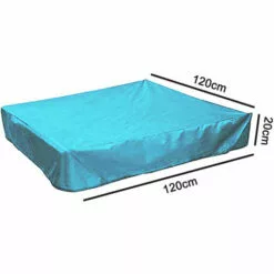 PESCE Housse De Bac à Sable, Housse De Protection Carrée Pour Le Sable Et Les Jouets à L'abri De La Poussière Et De La Pluie, Auvent De Bac à Sable Avec Cordon De Serrage, Couverture De Piscine Pour Bac à Sable -Tondeuse Boutique 66652229 5