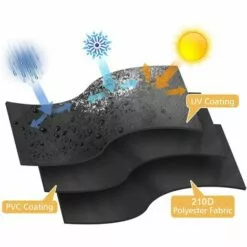 PESCE Housses De Meubles De Terrasse, Housses De Meubles D'extérieur En Tissu Oxford 210D Duty, Coupe-vent Imperméable, Pluie Neige Poussière Coupe-vent, Anti-UV 9 PESCE Housses De Meubles De Terrasse, Housses De Meubles D'extérieur En Tissu Oxford 210D Duty, Coupe-vent Imperméable, Pluie Neige Poussière Coupe-vent, Anti-UV -Tondeuse Boutique 66652298 3