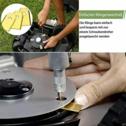 MODOU 45 Lames De Rechange Pour Husqvarna / Automower / Gardena / Yardforce Robot Tondeuse, Lames De Couteau En Titane - Lames De Rechange(3 G - 0,75 Mm)-Accessoire De Rechange - Avec Vis -Tondeuse Boutique 66741613 5