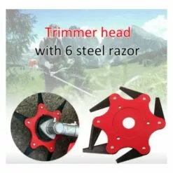 BF Trou De Montage 25 Mm Tête De Coupe à Six Feuilles Tête D'herbe Accessoires De Tondeuse à Gazon Lame De Débroussailleuse Coupe-herbe De Désherbage Universel -Tondeuse Boutique 66764020 4