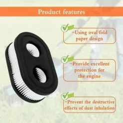 OCXIN Bougies D'allumage De Filtre à Air Pour Briggs & Stratton Viking Tondeuse à Gazon Pièces De Rechange Engine Series 550E 550EX 675 Eco-Plus 575EX Series 798339 798452 593260 Engine 4247 5432 5432K (2 Pièces) -Tondeuse Boutique 66859634 3