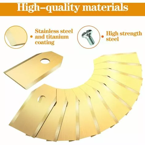 OCXIN Lames De Rechange Pour Tondeuse à Gazon Robot + Vis Pour Toutes Les Tondeuses à Gazon Robot, Lames De Tondeuse à Gazon Robot Avec Vis, Lames De Rechange Pour Tondeuse à Gazon En Titane Avec Alliage De Carbure De Titane, 30 Pièces 4 OCXIN Lames De Rechange Pour Tondeuse à Gazon Robot + Vis Pour Toutes Les Tondeuses à Gazon Robot, Lames De Tondeuse à Gazon Robot Avec Vis, Lames De Rechange Pour Tondeuse à Gazon En Titane Avec Alliage De Carbure De Titane, 30 Pièces – Image 2