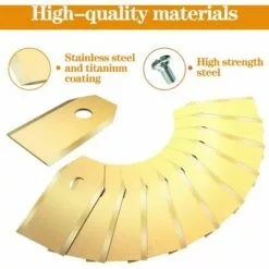 OCXIN Lames De Rechange Pour Tondeuse à Gazon Robot + Vis Pour Toutes Les Tondeuses à Gazon Robot, Lames De Tondeuse à Gazon Robot Avec Vis, Lames De Rechange Pour Tondeuse à Gazon En Titane Avec Alliage De Carbure De Titane, 30 Pièces 9 OCXIN Lames De Rechange Pour Tondeuse à Gazon Robot + Vis Pour Toutes Les Tondeuses à Gazon Robot, Lames De Tondeuse à Gazon Robot Avec Vis, Lames De Rechange Pour Tondeuse à Gazon En Titane Avec Alliage De Carbure De Titane, 30 Pièces -Tondeuse Boutique 66965121 3