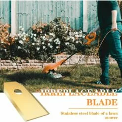 VERSAILLESFR 30 X Lames De Rechange En Titane Pour Tous Les Tondeuses De Jardin Automower Husqvarna/Gardena/Yard Force/Automower, Robuste (3.1 G / 0.75 Mm) Avec Vis - Or -Tondeuse Boutique 67064463 5