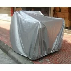 HKLFFJA Housse De Moto Argentée Universelle 210D Oxford Cloth Heavy Duty Quad Bike Cover All Weather Outdoor Motorcycle Scooter Covers ATV Cover 71"L×47"W×43"H -Tondeuse Boutique 67177090 5