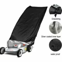HKLFFJA Housse De Protection Pour Tondeuse À Gazon, Universelle Grande Taille Tondeuse Autoportée Tracteur Étanche Bache, Poussière, Aux Intempéries, Pour Extérieur Jardin Pelouse, 188 * 63,5 * 99Cm - -Tondeuse Boutique 67177130 3
