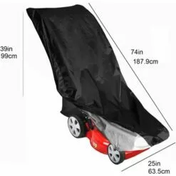 HKLFFJA Housse De Protection Pour Tondeuse À Gazon, Universelle Grande Taille Tondeuse Autoportée Tracteur Étanche Bache, Poussière, Aux Intempéries, Pour Extérieur Jardin Pelouse, 188 * 63,5 * 99Cm - -Tondeuse Boutique 67177130 4