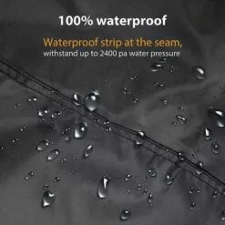 HKLFFJA Housse De Voiture De Moto Noire 210D Oxford Cloth Heavy Duty Quad Bike Cover All Weather Outdoor Motorcycle Scooter Covers ATV Cover - -Tondeuse Boutique 67177155 4