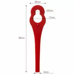 REGALOS Lot De 100 Lames En Plastique Compatibles Avec Coupe-Bordure Gardena, Lames De Rechange Pour Coupe-Bordures Gardena Et Coupe-Bordures Sans Fil.Lame En Plastique à Tête Hexagonale 11 REGALOS Lot De 100 Lames En Plastique Compatibles Avec Coupe-Bordure Gardena, Lames De Rechange Pour Coupe-Bordures Gardena Et Coupe-Bordures Sans Fil.Lame En Plastique à Tête Hexagonale -Tondeuse Boutique 67332477 5