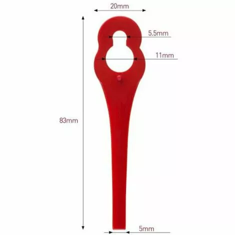 REGALOS Lot De 100 Lames En Plastique Compatibles Avec Coupe-Bordure Gardena, Lames De Rechange Pour Coupe-Bordures Gardena Et Coupe-Bordures Sans Fil.Lame En Plastique à Tête Hexagonale 7 REGALOS Lot De 100 Lames En Plastique Compatibles Avec Coupe-Bordure Gardena, Lames De Rechange Pour Coupe-Bordures Gardena Et Coupe-Bordures Sans Fil.Lame En Plastique à Tête Hexagonale – Image 5