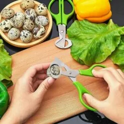 THSINDE Lot De 4 Ciseaux à œufs De Caille, Ciseaux à œufs De Caille En Acier Inoxydable, Petits Ciseaux à œufs De Caille -Tondeuse Boutique 67503636 5