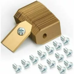 Cisea 30x Lames De Couteau En Titane, Couteau De Tondeuse Robot (3g - 0,75mm) + 30 Vis Pour Toutes Les Tondeuses Robots Husqvarna? Gardena? / Automower?, Accessoires Pour Tondeuses Robots, Lames De Rechange Pour Tondeuses à Gazon -Tondeuse Boutique 68078223 3