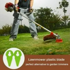 OYLDA 50PCS Lame De Coupe En Plastique Pour Tondeuse à Gazon Compatible Avec La Débroussailleuse, Rouge 10 OYLDA 50PCS Lame De Coupe En Plastique Pour Tondeuse à Gazon Compatible Avec La Débroussailleuse, Rouge -Tondeuse Boutique 68139800 4