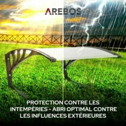 AREBOS Garage De Tondeuse Robot | Abri Pour Robot | Taille 102 X 79 X 46 Cm | Résistant Aux Intempéries + Protection UV | Avec Pieds En Métal | Matériel De Montage Inclus 8 AREBOS Garage De Tondeuse Robot | Abri Pour Robot | Taille 102 X 79 X 46 Cm | Résistant Aux Intempéries + Protection UV | Avec Pieds En Métal | Matériel De Montage Inclus -Tondeuse Boutique 8505618 3