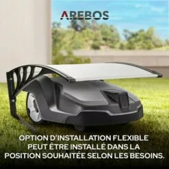 AREBOS Garage De Tondeuse Robot | Abri Pour Robot | Taille 102 X 79 X 46 Cm | Résistant Aux Intempéries + Protection UV | Avec Pieds En Métal | Matériel De Montage Inclus 10 AREBOS Garage De Tondeuse Robot | Abri Pour Robot | Taille 102 X 79 X 46 Cm | Résistant Aux Intempéries + Protection UV | Avec Pieds En Métal | Matériel De Montage Inclus -Tondeuse Boutique 8505618 5